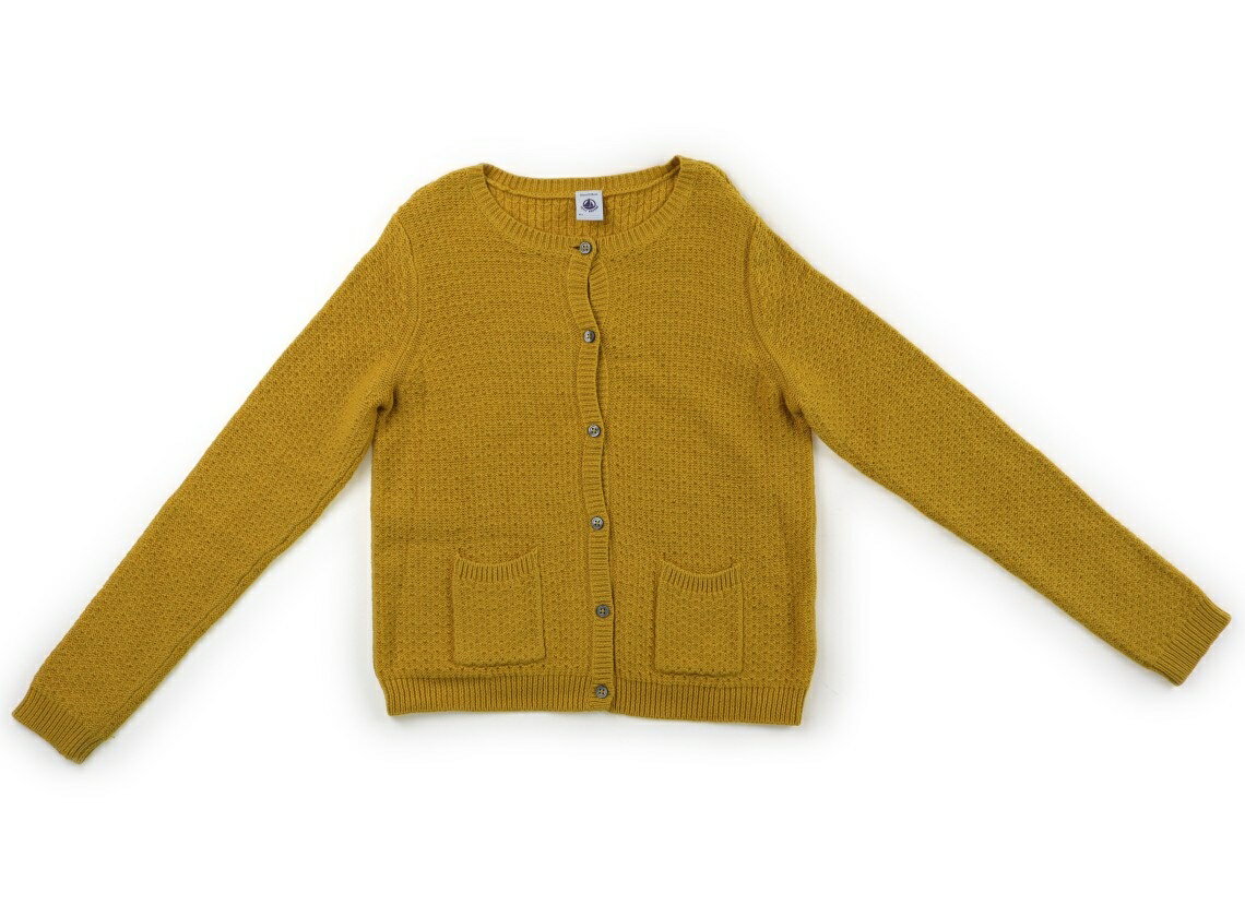 　ブランド 　PETIT BATEAU(プチバトー) 　カテゴリー 　カーディガン 　サイズ 　130サイズ 　色 　きつね色 　状態 　★★★ 　記名 　なし 　ジャンル 　Girl 実際のサイズ表記は138cm。コットンウールニット。全体的に使用感がありますが、特に目立つ汚れはなくまだお使い頂けそうです。 ＊【状態】【サイズ】に関しての詳しい説明はこちら