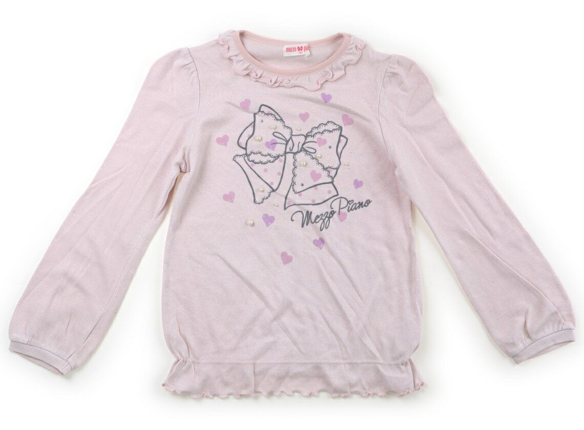 メゾピアノ mezzo piano Tシャツ・カットソー 140 女の子 オペラピンク 子供服 ベビー服 キッズ アウトレット ユーズド 【中古】キッズ・ベビー・マタニティ