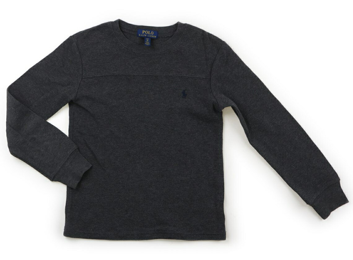 ポロラルフローレン POLO RALPH LAUREN Tシャツ・カットソー 140 男の子 チャコールグレー・ネイビー刺繍 子供服 ベビー服 キッズ アウトレット ユーズド 【中古】キッズ・ベビー・マタニティ