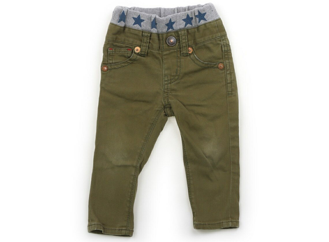 ダブルB Double B パンツ 80 男の子 カーキ・杢グレー・星 子供服 ベビー服 キッズ アウトレット ユーズド 【中古】キッズ・ベビー・マタニティ