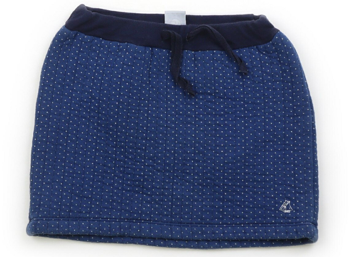 プチバトー PETIT BATEAU スカート 110 女の子 ブルー・ドット 子供服 ベビー服 キッズ アウトレット ユーズド 【中古】キッズ・ベビー・マタニティ