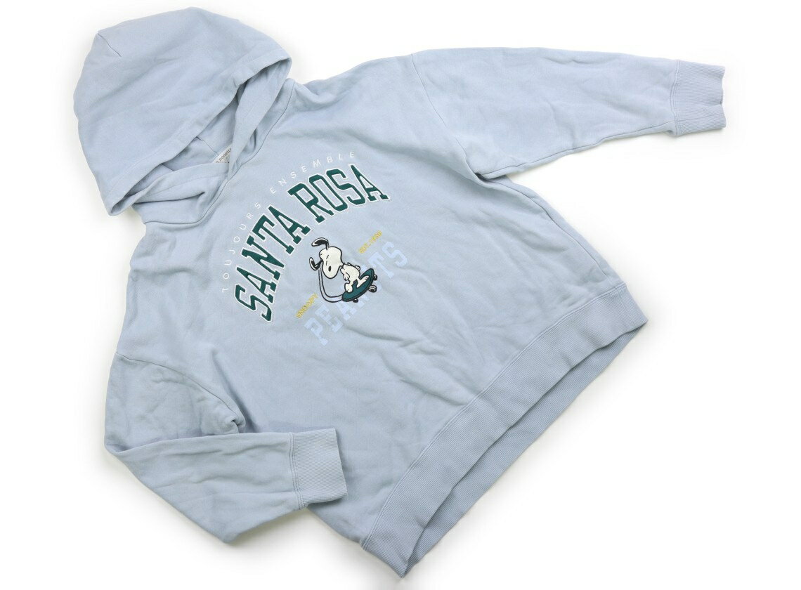 ポンポネット pom ponette パーカー 160 女の子 ライトブルー・スヌーピー 子供服 ベビー服 キッズ アウトレット ユーズド 【中古】キッズ・ベビー・マタニティ