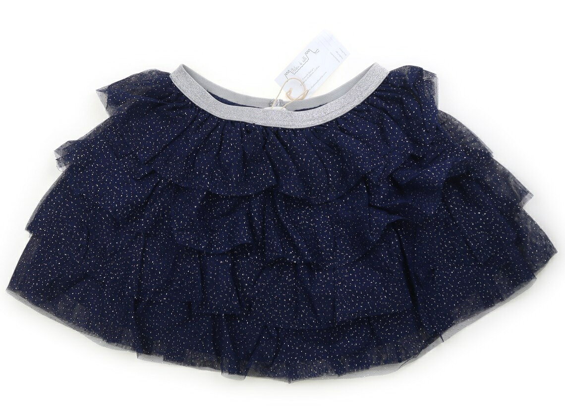 シャトードサーブル Chateau de Sable スカート 140 女の子 紺、シルバー 子供服 ベビー服 キッズ アウトレット ユーズド 【中古】キッズ・ベビー・マタニティ