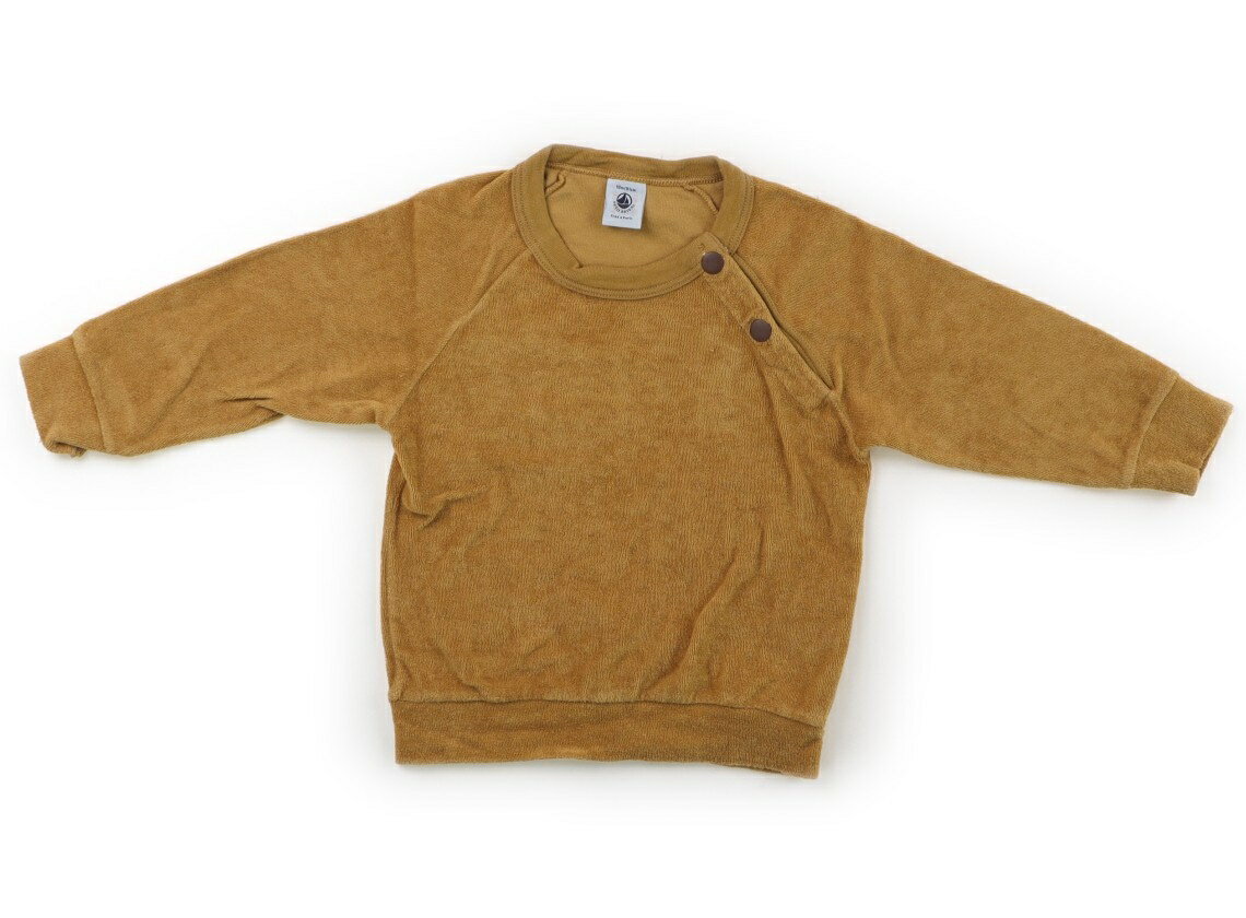 プチバトー PETIT BATEAU トレーナー・プルオーバー 80 男の子 マスタード 子供服 ベビー服 キッズ アウトレット ユーズド 【中古】キッズ・ベビー・マタニティ