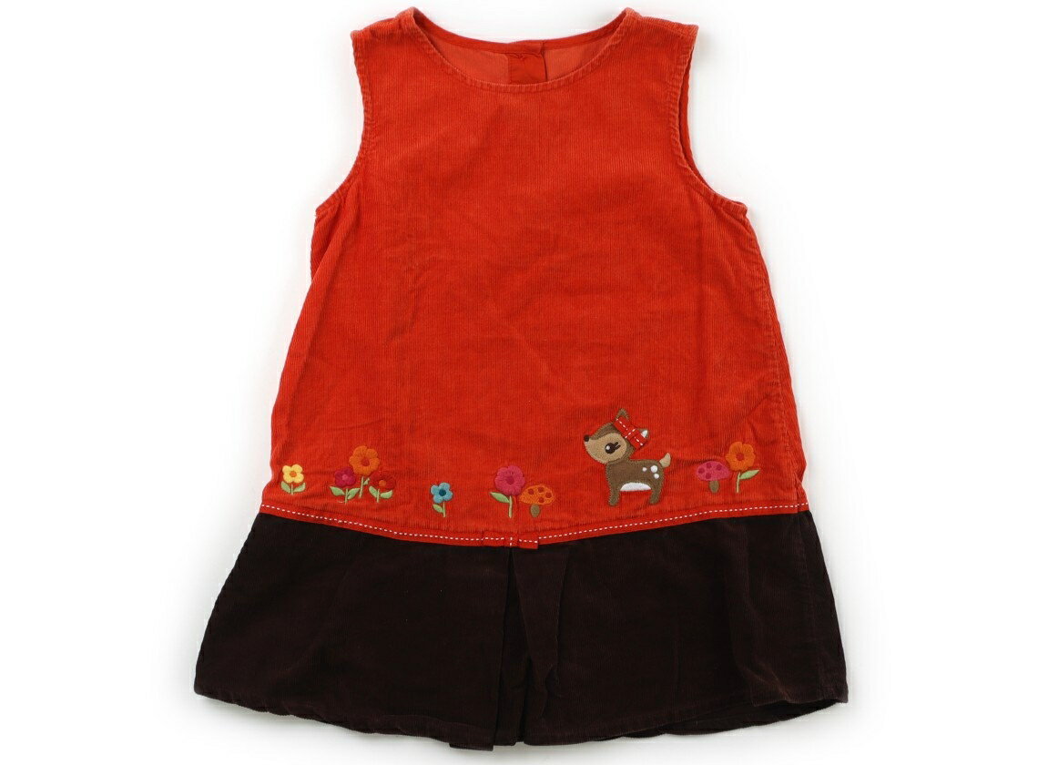 ジンボリー Gymboree ジャンパースカート 100 女の子 オレンジ・ブラウン 子供服 ベビー服 キッズ アウトレット ユーズド 【中古】キッズ・ベビー・マタニティ