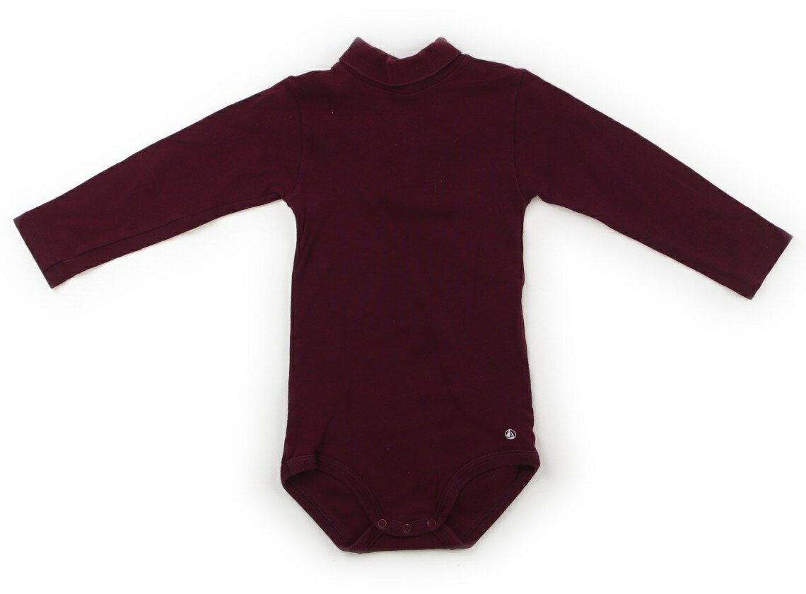プチバトー PETIT BATEAU ロンパース 80 女の子 レーズン 子供服 ベビー服 キッズ アウトレット ユーズド 【中古】キッズ・ベビー・マタニティ