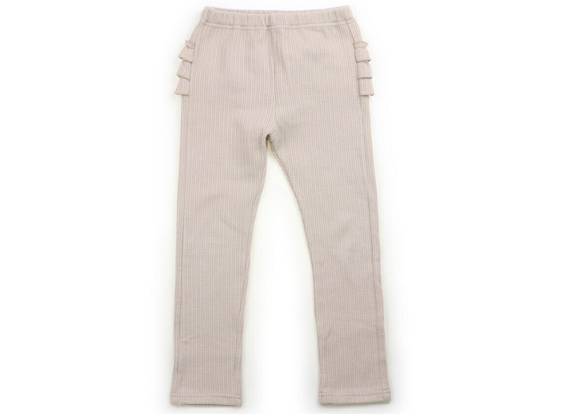 プティマイン petit main レギンス 110 女の子 ベージュ・フリル 子供服 ベビー服 キッズ アウトレット..