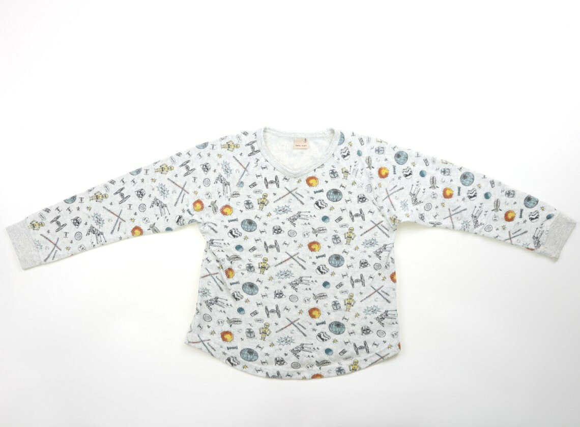 プティマイン petit main Tシャツ・カットソー 120 男の子 ライトグレー、スターウォーズ 子供服 ベビー服 キッズ アウトレット ユーズド 【中古】キッズ・ベビー・マタニティ