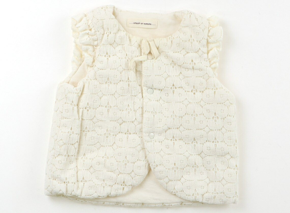センスオブワンダー Sense of Wonder ベビーベスト 80 女の子 オフホワイト・レース 子供服 ベビー服 キッズ アウトレット ユーズド 【中古】キッズ・ベビー・マタニティ