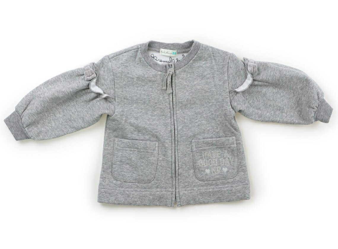 ニットプランナー（KP） Knit Planner(KP) ジップアップトレーナー 90 女の子 グレー 子供服 ベビー服 キッズ アウトレット ユーズド 【中古】キッズ・ベビー・マタニティ