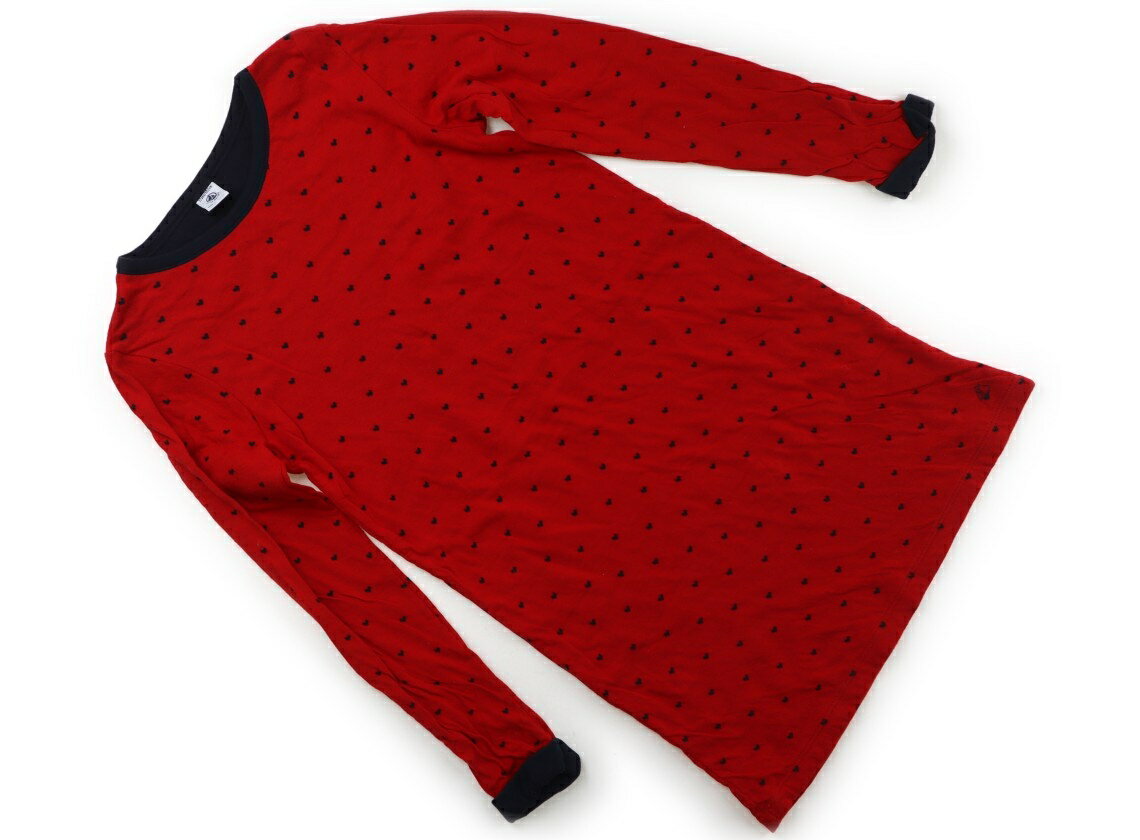プチバトー PETIT BATEAU チュニック 150 女の子 レッド・ハート 子供服 ベビー服 キッズ アウトレット ユーズド 【中古】キッズ・ベビー・マタニティ