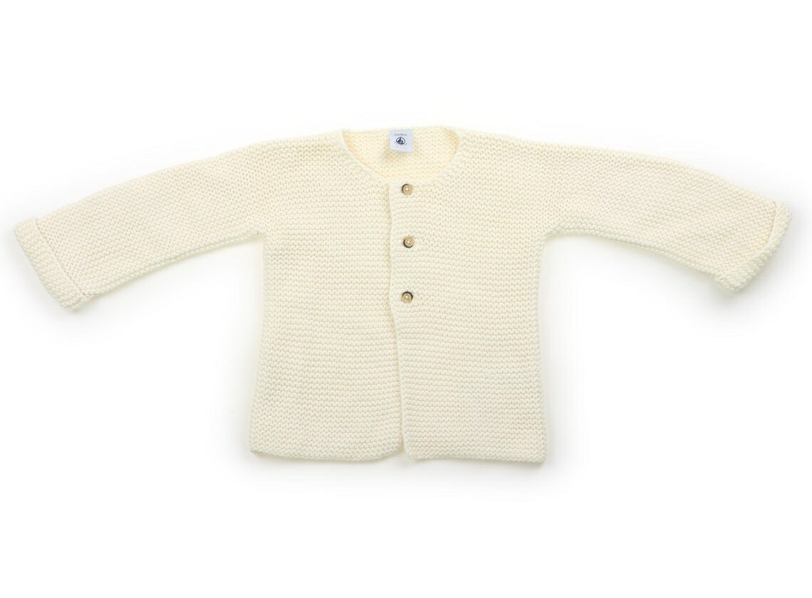 プチバトー PETIT BATEAU カーディガン 80 女の子 オフホワイト 子供服 ベビー服 キッズ アウトレット ユーズド 【中古】キッズ・ベビー・マタニティ
