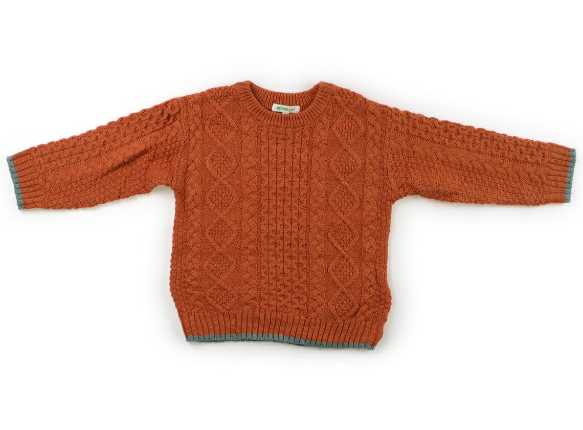 ビームス BEAMS ニット・セーター 100 男の子 オレンジ・グリーン 子供服 ベビー服 キッズ アウトレット ユーズド 【中古】キッズ・ベビー・マタニティ