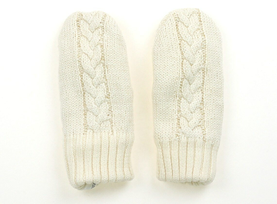 プチバトー PETIT BATEAU 手袋・マフラー キッズ用品 女の子 アイボリー、金ラメ 子供服 ベビー服 キッズ アウトレット ユーズド 【中古】キッズ・ベビー・マタニティ