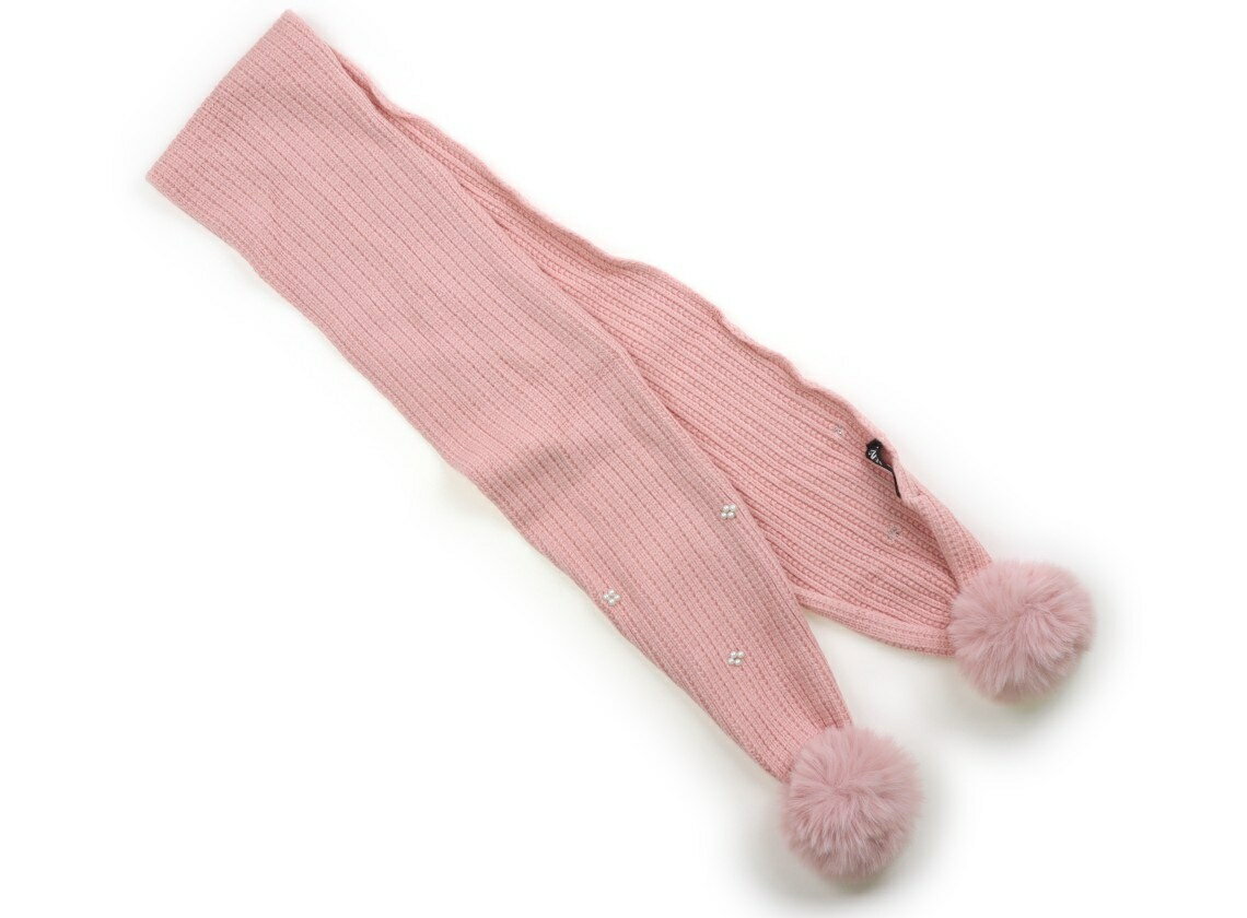 ザラ ZARA 手袋・マフラー キッズ用品 女の子 ピンク、ボンボン装飾 子供服 ベビー服 キッズ アウトレ..