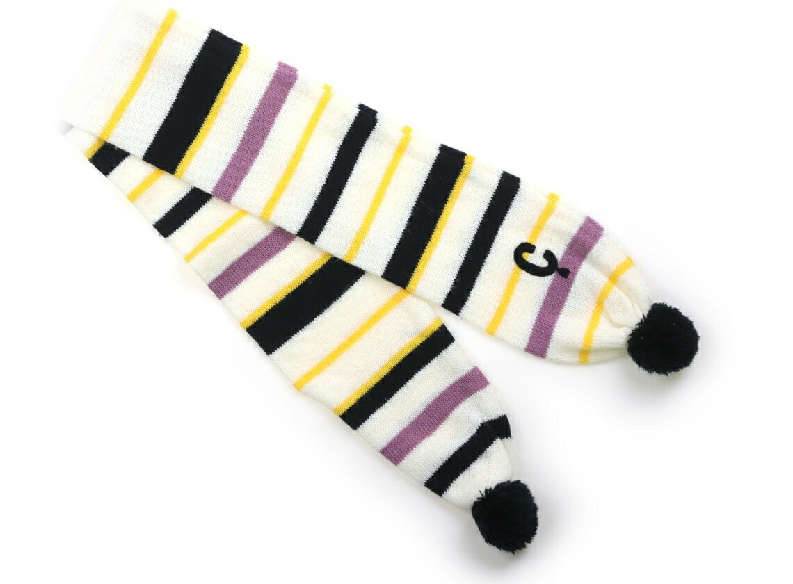 コムサイズム COMME CA ISM 手袋・マフラー キッズ用品 女の子 白、黒・黄色・ピンクボーダー 子供服 ベビー服 キッズ アウトレット ユーズド 【中古】キッズ・ベビー・マタニティ