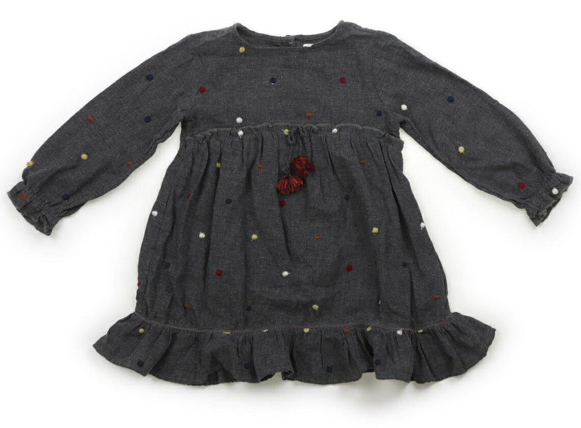 ザラ ZARA ワンピース 95 女の子 チャコールグレー 子供服 ベビー服 キッズ アウトレット ユーズド 【中古】キッズ・ベビー・マタニティ