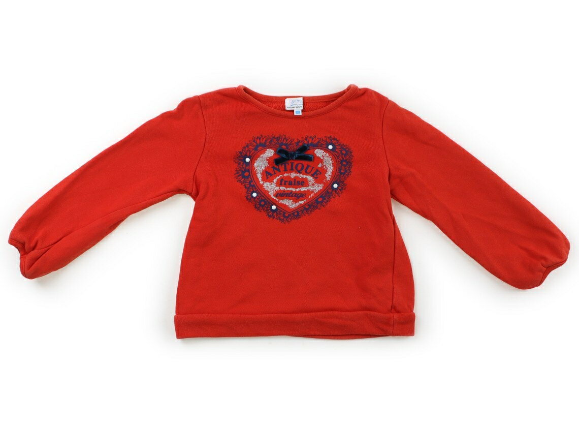 ナチュラルビューティーベーシック NATURAL BEAUTY BASIC トレーナー・プルオーバー 100 女の子 スカーレット 子供服 ベビー服 キッズ アウトレット ユーズド 【中古】キッズ・ベビー・マタニティ