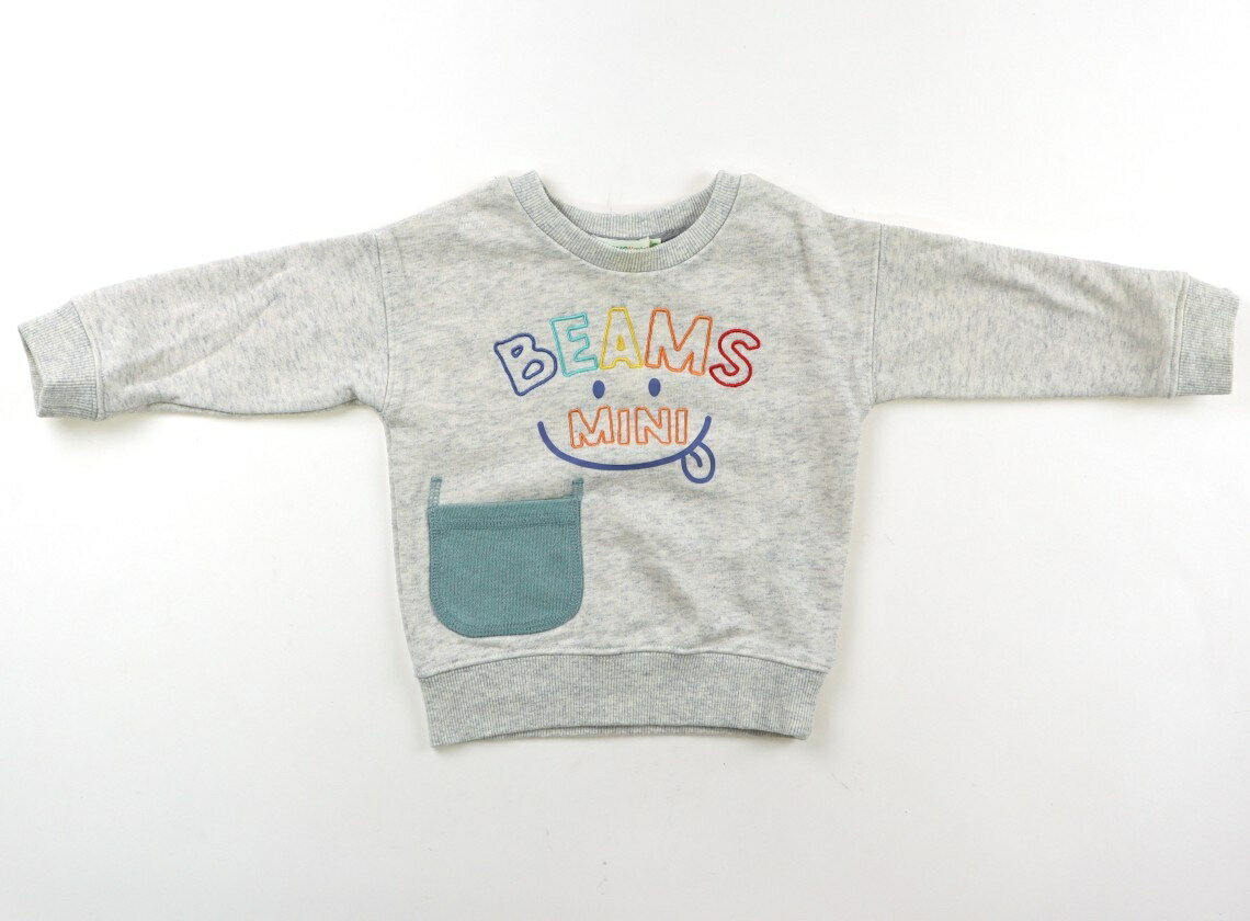 ビームス BEAMS トレーナー・プルオーバー 90 男の子 オートミールグレー 子供服 ベビー服 キッズ アウトレット ユーズド 【中古】キッズ・ベビー・マタニティ