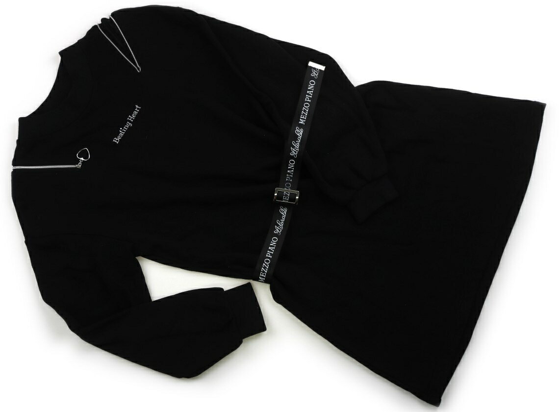 メゾピアノ mezzo piano ワンピース 160 女の子 黒 子供服 ベビー服 キッズ アウトレット ユーズド 【中古】キッズ・ベビー・マタニティ