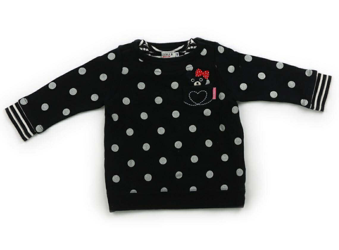 　ブランド 　Double B(ダブルB) 　カテゴリー 　トレーナー・プルオーバー 　サイズ 　80サイズ 　色 　黒、グレー 　状態 　★★ 　記名 　なし 　ジャンル 　Girl スナップボタン。全体に毛羽立ちに伴う白っぽさがあります...