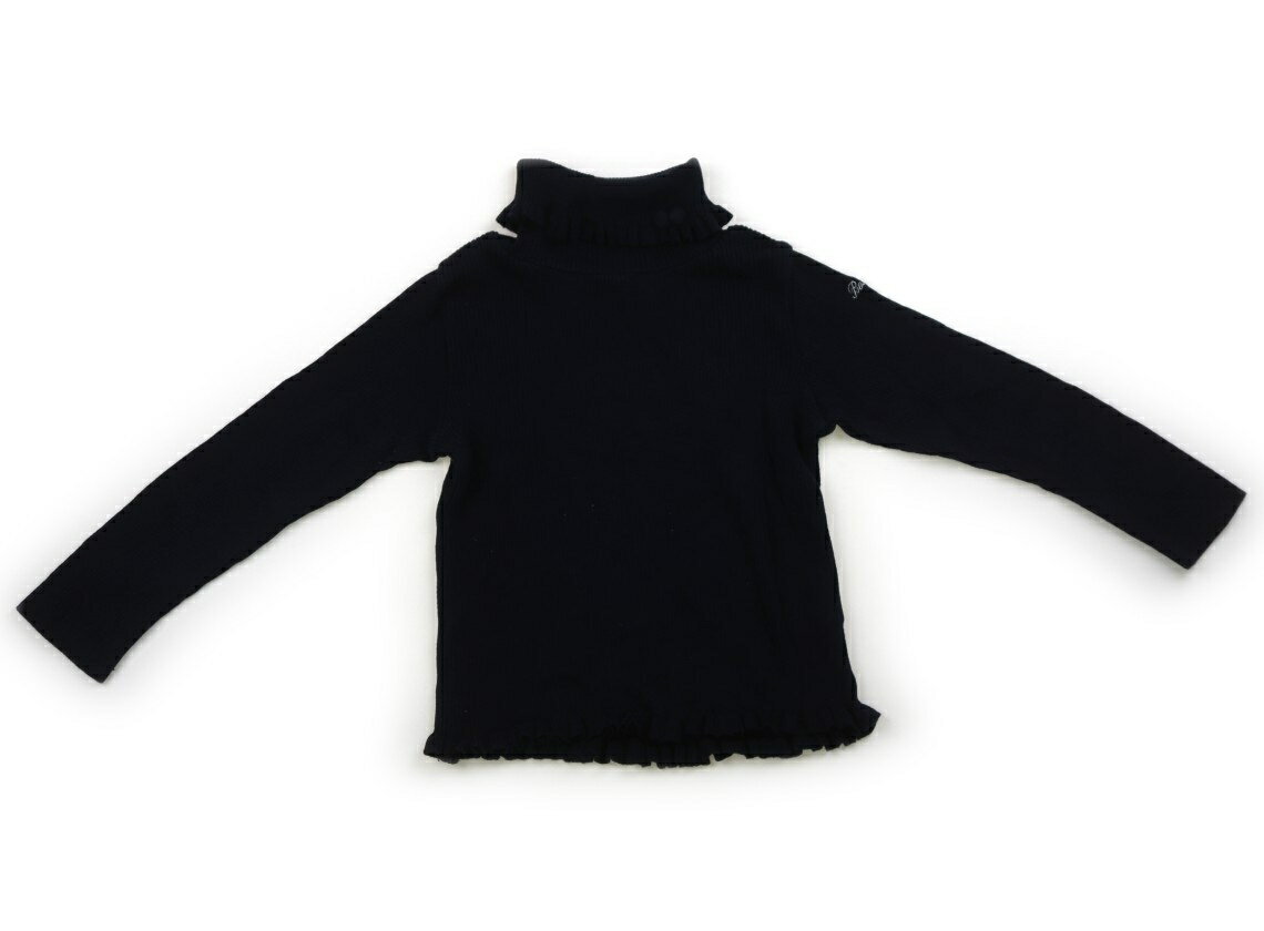 　ブランド 　BeBe(べべ) 　カテゴリー 　Tシャツ・カットソー 　サイズ 　110サイズ 　色 　ダークネイビー 　状態 　★★★ 　記名 　なし 　ジャンル 　Girl リブニットソーです。全体に細かい白の毛羽付着と前身頃に白っぽく擦れ感が見受けられます。 ＊【状態】【サイズ】に関しての詳しい説明はこちら