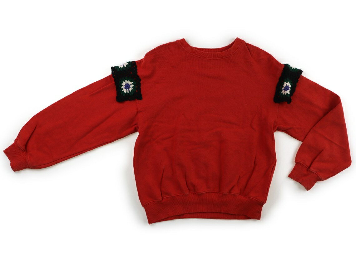 オーシャンアンドグラウンド Ocean & Ground トレーナー・プルオーバー 140 女の子 オレンジ・アップリケ 子供服 ベビー服 キッズ アウトレット ユーズド 【中古】キッズ・ベビー・マタニティ