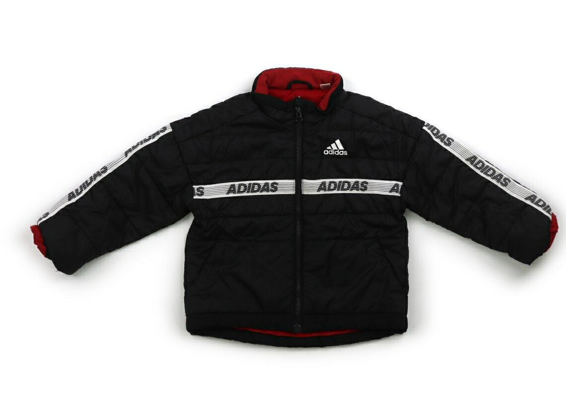アディダス Adidas コート・ジャンパー 110 男の子 ブラック、オフ 子供服 ベビー服 キッズ アウトレット ユーズド 【中古】キッズ・ベビー・マタニティ