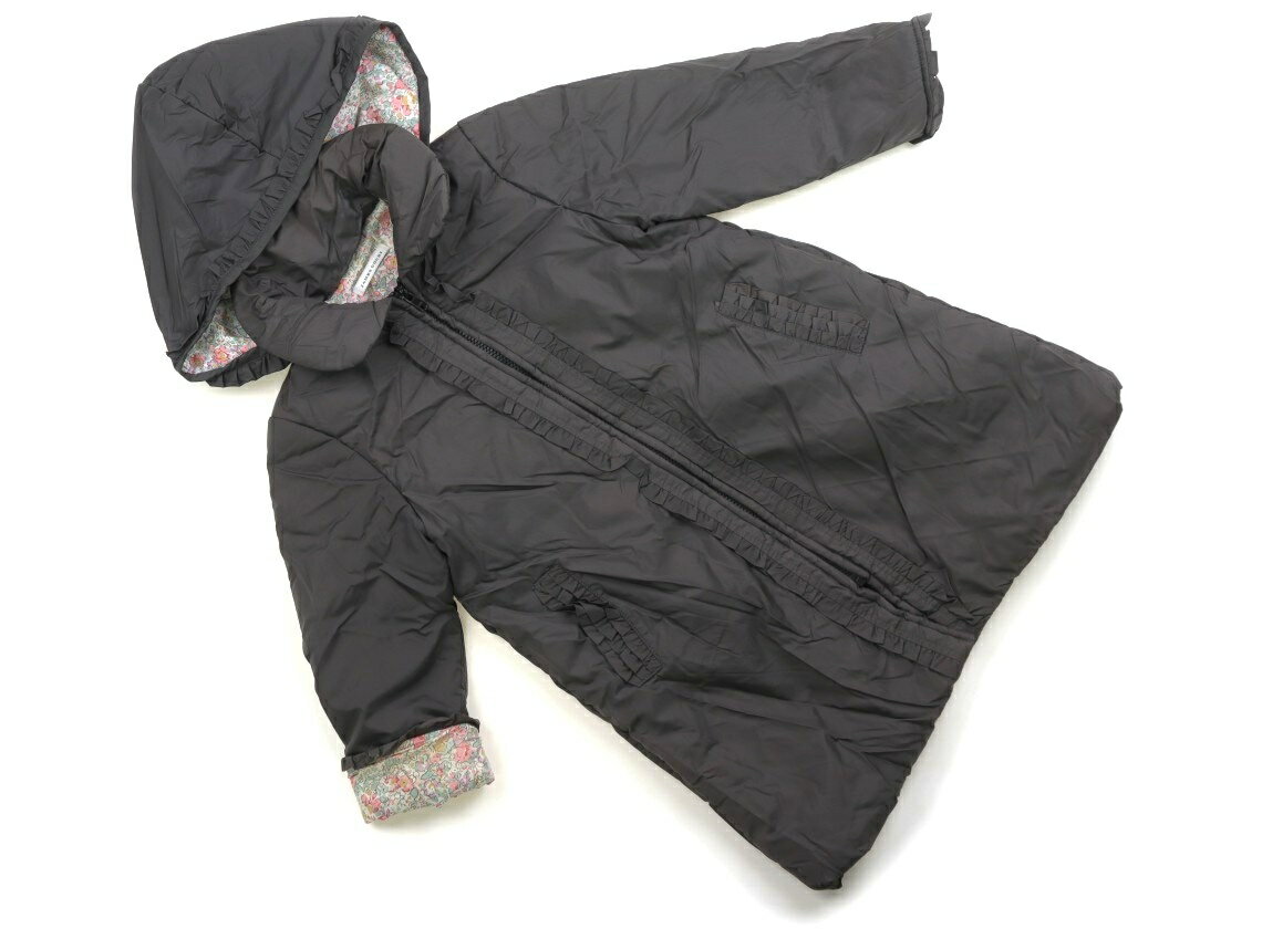 マメール Ma Mere コート・ジャンパー 100 女の子 チャコール・ピンク花柄 子供服 ベビー服 キッズ アウトレット ユーズド 【中古】キッズ・ベビー・マタニティ