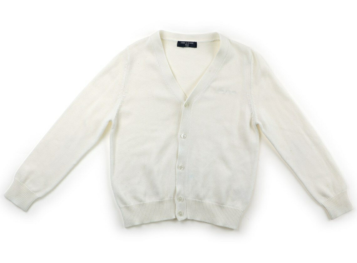 コムサフィユ COMME CA FILLE カーディガン 130 男の子 ホワイト 子供服 ベビー服 キッズ アウトレット ユーズド 【中古】キッズ・ベビー・マタニティ