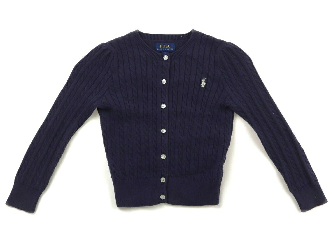 ポロラルフローレン POLO RALPH LAUREN カーディガン 110 女の子 ネイビー 子供服 ベビー服 キッズ アウトレット ユーズド 【中古】キッズ・ベビー・マタニティ