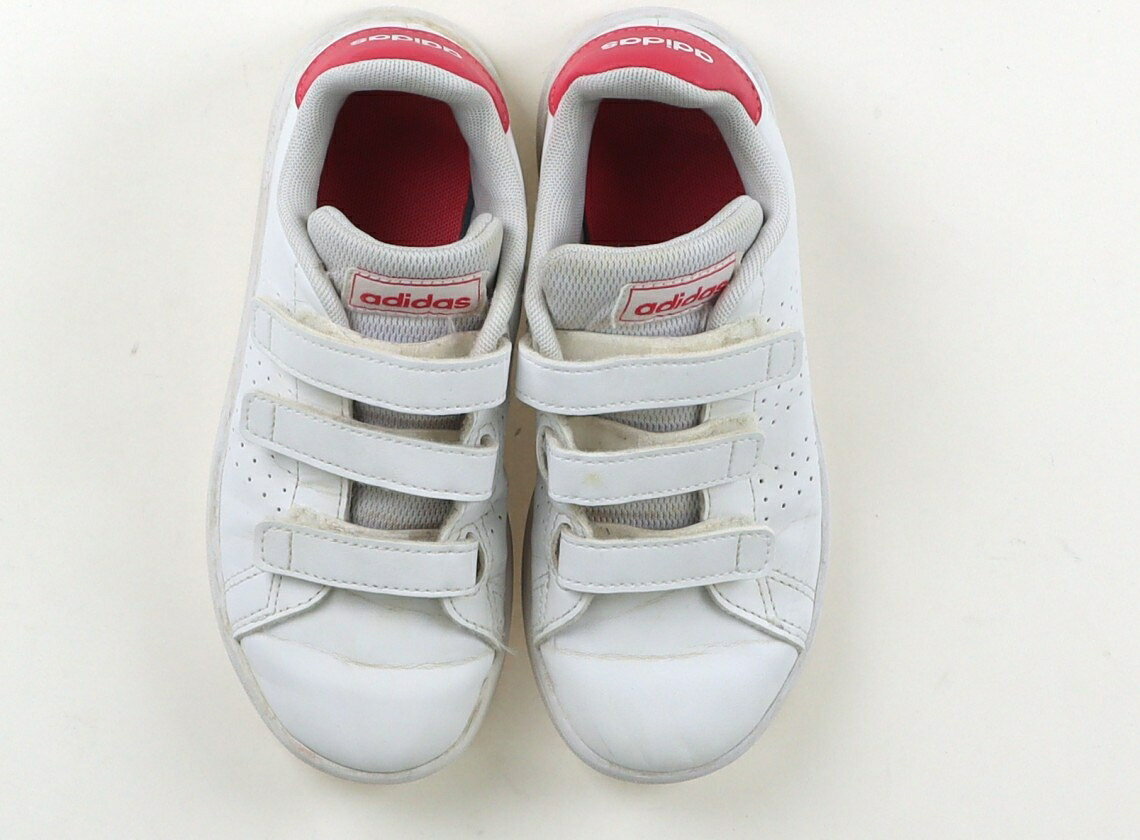 アディダス Adidas スニーカー 靴18cm〜 女の子 ホワイト・ピンク 子供服 ベビー服 キッズ アウトレット ユーズド 【中古】キッズ・ベビー・マタニティ