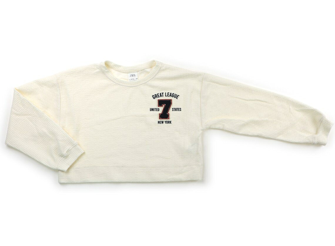 ザラ ZARA トレーナー・プルオーバー 140 男の子 オフホワイト 子供服 ベビー服 キ...
