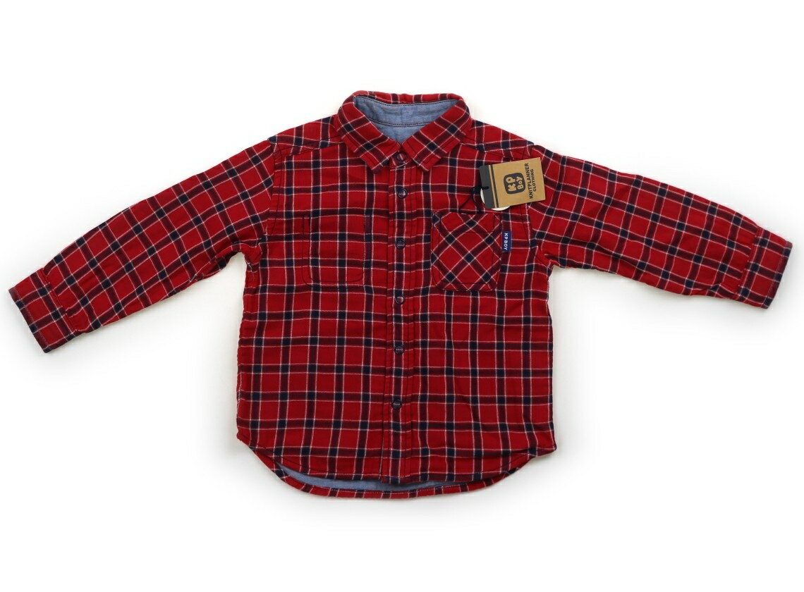 ニットプランナー（KP） Knit Planner(KP) シャツ・ブラウス 90 男の子 レッド・ネイビーチェック/ライ..