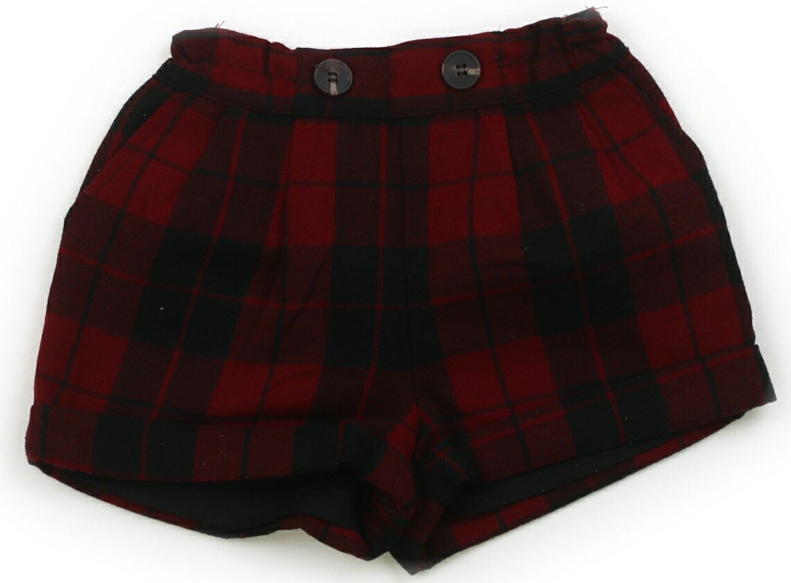 プティマイン petit main キュロット 80 女の子 レッド・ブラック 子供服 ベビー服 キッズ アウトレッ..