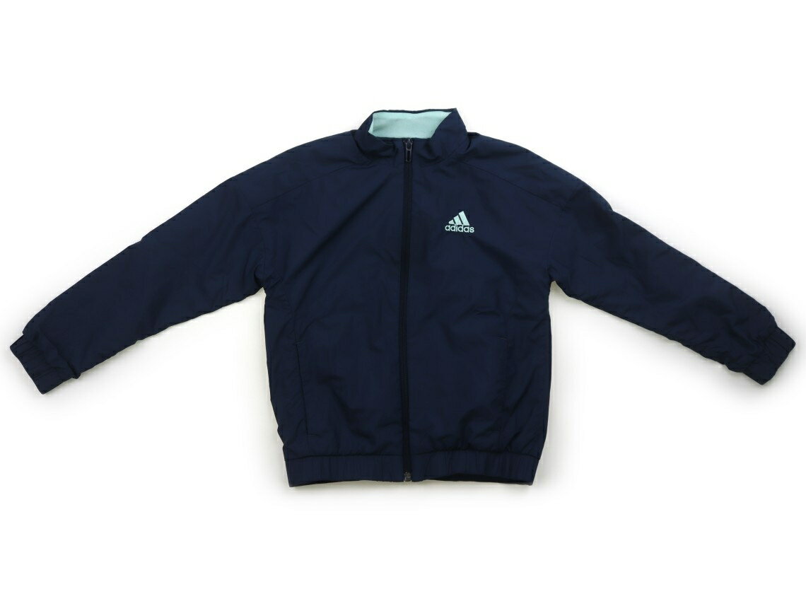 アディダス Adidas ブルゾン・Gジャン 120 男の子 ネイビー、水色 子供服 ベビー服 キッズ アウトレッ..