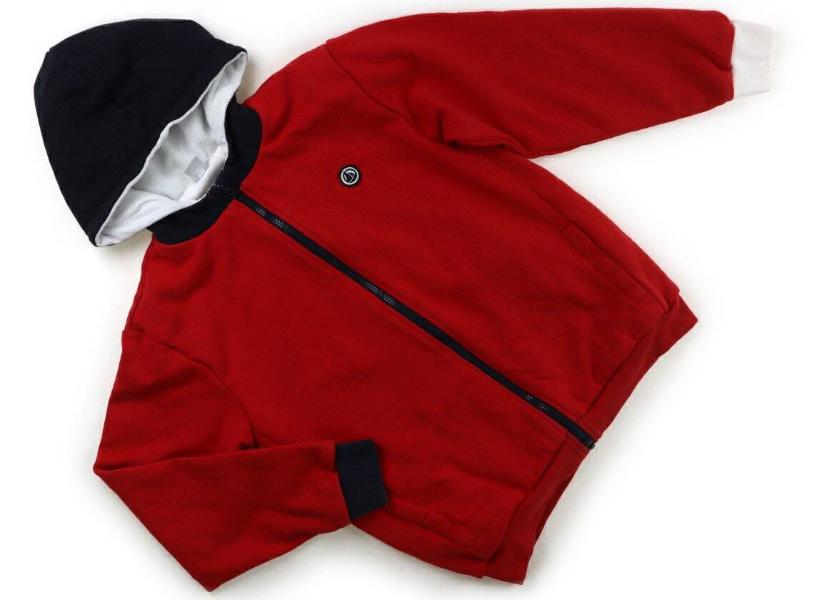 プチバトー PETIT BATEAU パーカー 150 男の子 レッド・ネイビー 子供服 ベビー服 キッズ アウトレット ユーズド 【中古】キッズ・ベビー・マタニティ