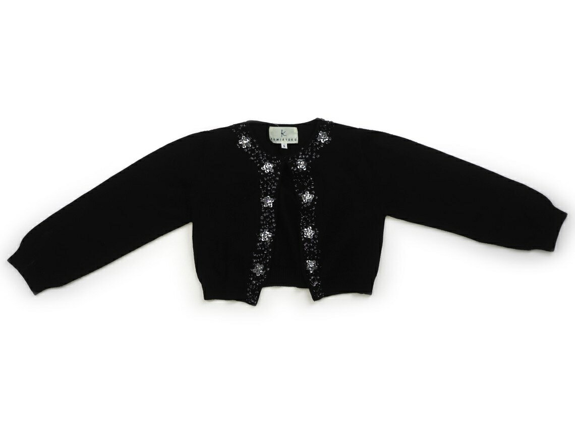 組曲 Kumikyoku カーディガン 100 女の子 黒、スパンコール 子供服 ベビー服 キッズ アウトレット ユーズド 【中古】キッズ・ベビー・マタニティ