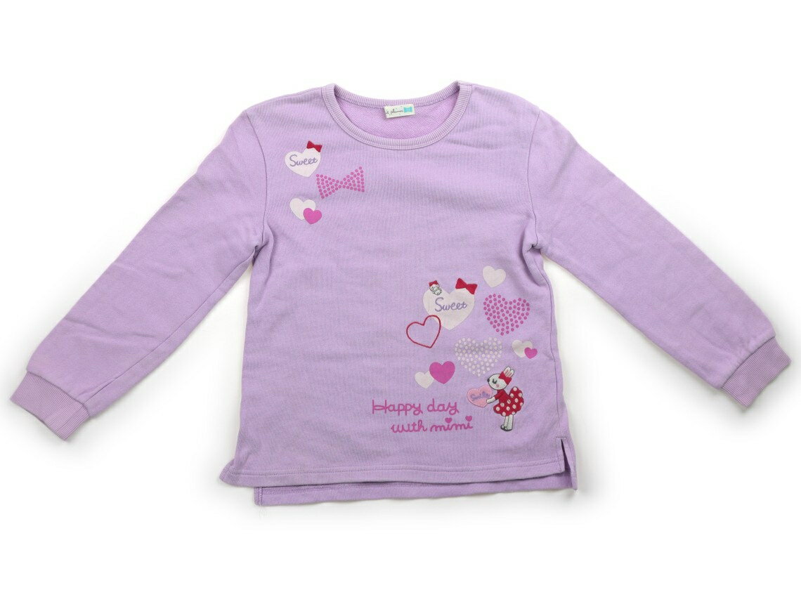 ニットプランナー（KP） Knit Planner(KP) トレーナー・プルオーバー 130 女の子 ラベンダー、ウサギ、ハート 子供服 ベビー服 キッズ アウトレット ユーズド 【中古】キッズ・ベビー・マタニティ