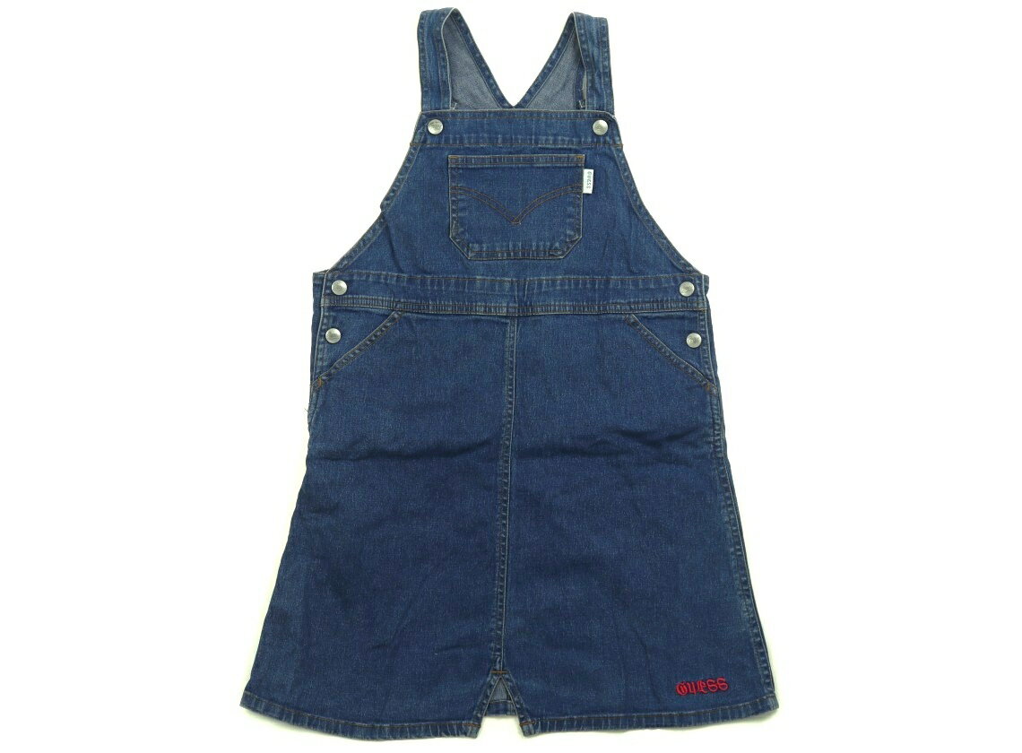 ゲス GUESS ジャンパースカート 130 女の子 ブルー 子供服 ベビー服 キッズ アウトレット ユーズド 【..