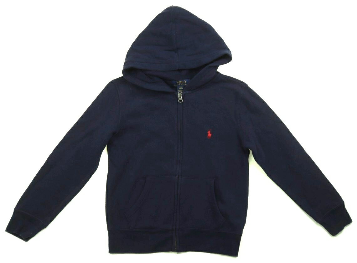 ポロラルフローレン POLO RALPH LAUREN パーカー 140 男の子 ネイビー 子供服 ベビー服 キッズ アウトレット ユーズド 【中古】キッズ・ベビー・マタニティ