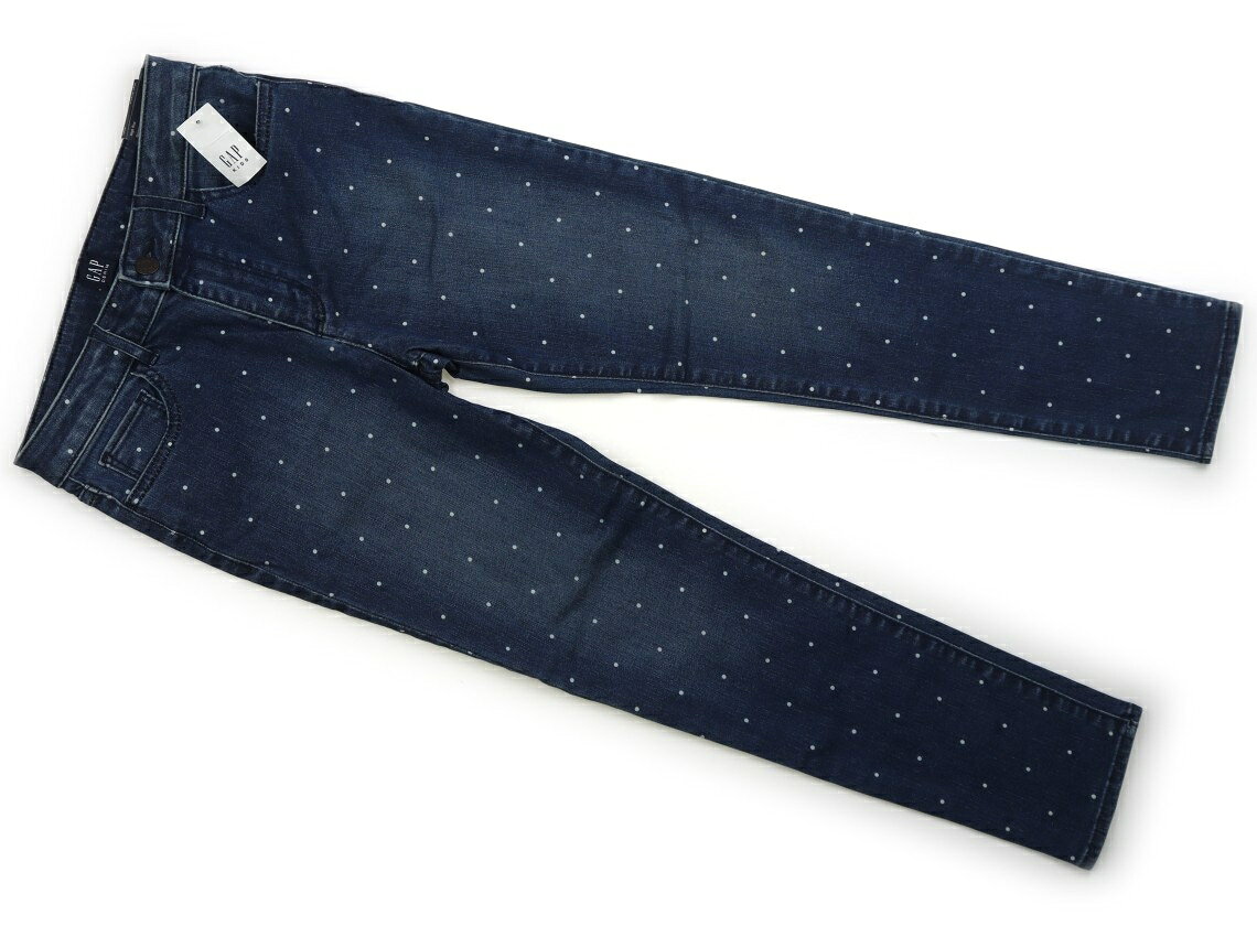 Rakuten - ギャップ GAP ジーンズ 150 女の子 青、白ドット柄 子供服 ベビー服 キッズ アウトレット ユーズド 【中古】キッズ・ベビー・マタニティ