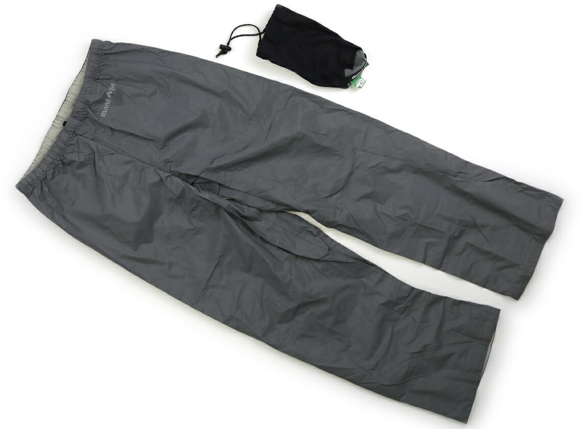 モンベル mont-bell レインコート・レインハット 140 男の子 グレー 子供服 ベビー服 キッズ アウトレット ユーズド 【中古】キッズ・ベビー・マタニティ