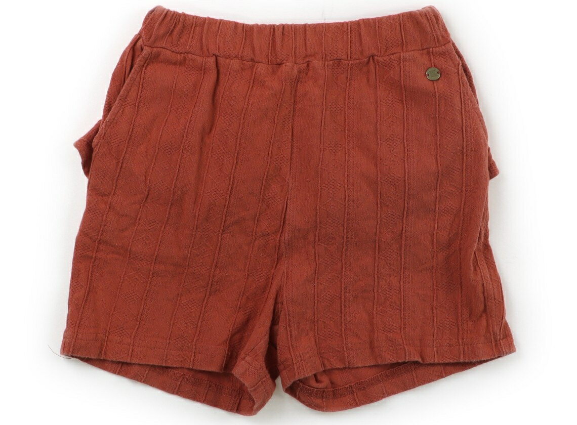 プティマイン petit main ショートパンツ 120 女の子 朱色、総柄 子供服 ベビー服 キッズ アウトレット ユーズド 【中古】キッズ・ベビー・マタニティ(4.0)