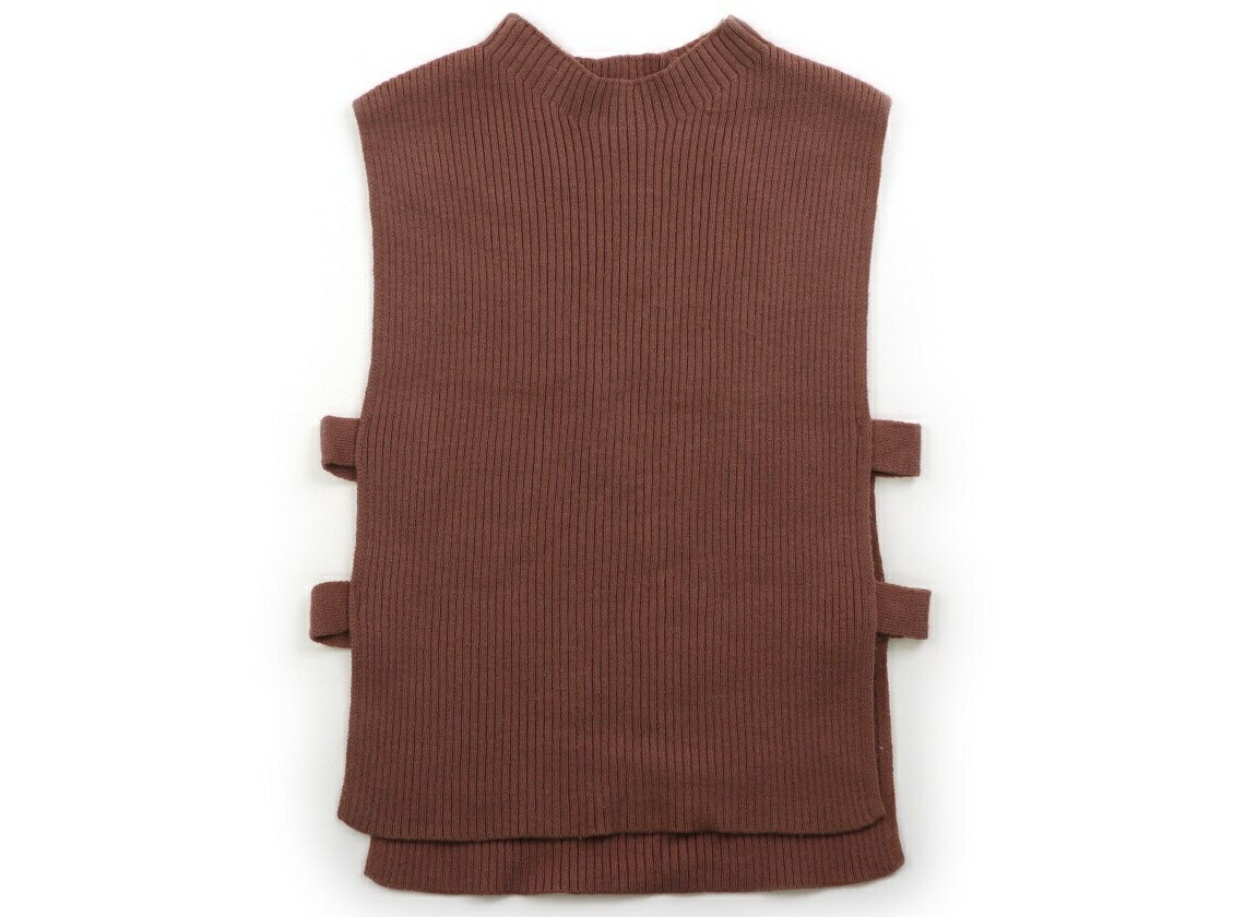 尼龍 - プティマイン petit main ベスト 100 女の子 茶色 子供服 ベビー服 キッズ アウトレット ユーズド 【中古】キッズ・ベビー・マタニティ