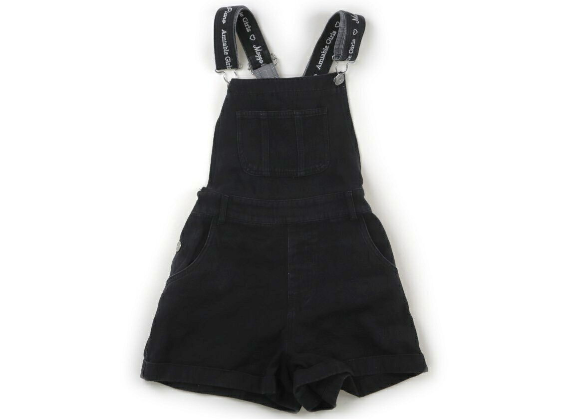 　ブランド 　mezzo piano(メゾピアノ) 　カテゴリー 　オーバーオール 　サイズ 　150サイズ 　色 　黒 　状態 　★★ 　記名 　なし 　ジャンル 　Girl 薄手のデニム生地。色褪せによる白っぽさあり。ウエストは半分ゴムで調整ボタン付き。サイドボタン留めです。 ＊【状態】【サイズ】に関しての詳しい説明はこちら