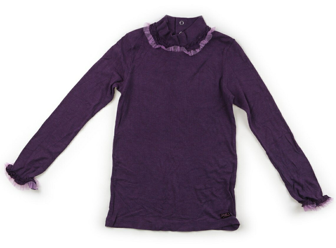 メゾピアノ mezzo piano Tシャツ・カットソー 140 女の子 パープル 子供服 ベビー服 キッズ アウトレット ユーズド 【中古】キッズ・ベビー・マタニティ