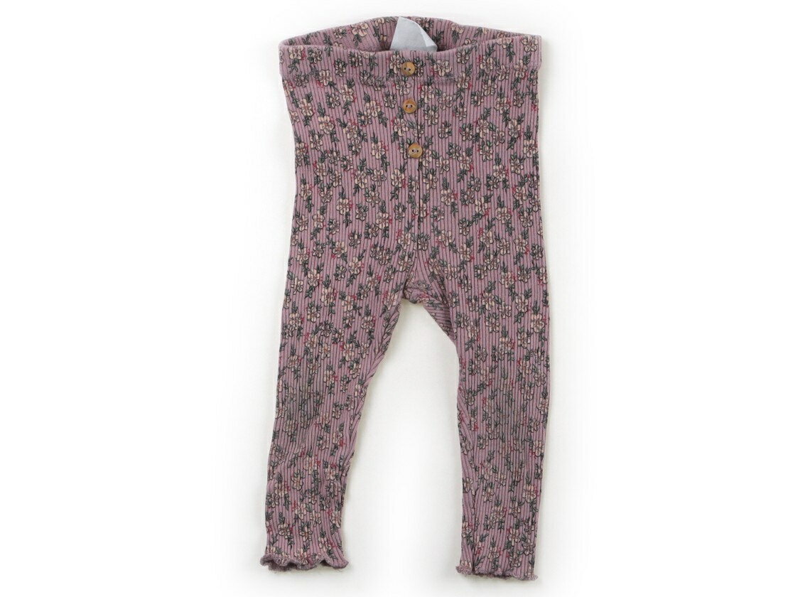 ザラ ZARA レギンス 80 女の子 ラベンダーピンク・花柄 子供服 ベビー服 キッズ アウトレット ユーズド 【中古】キッズ・ベビー・マタニティ