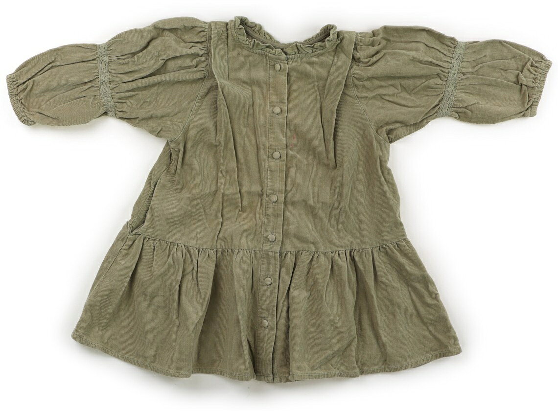 Rakuten - アプレレクール apres les cours ワンピース 100 女の子 カーキベージュ 子供服 ベビー服 キッズ アウトレット ユーズド 【中古】キッズ・ベビー・マタニティ