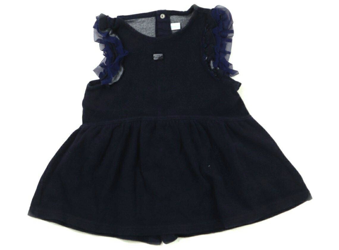 べべ BeBe ジャンパースカート 70 女の子 ネイビー 子供服 ベビー服 キッズ アウトレット ユーズド 【中古】キッズ・ベビー・マタニティ
